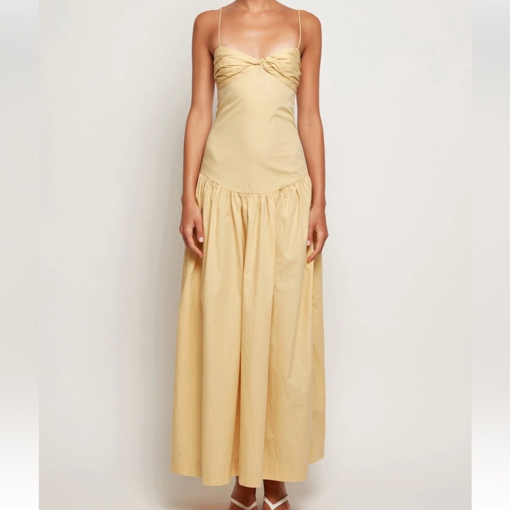 Elegant Yellow Maxi Dress